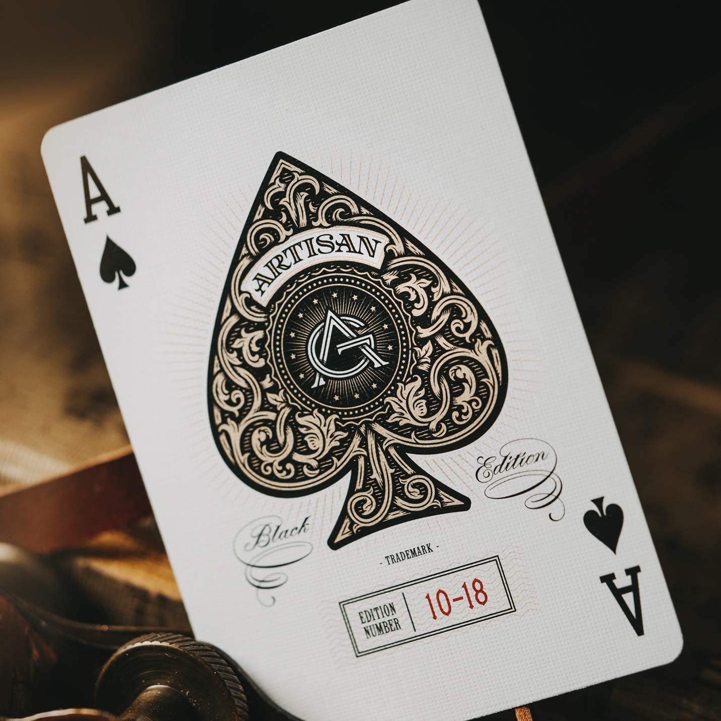 Theory 11 Artisan Playing Cards - Black - GamesLand Canada