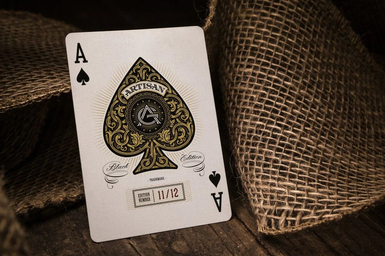 Theory 11 Artisan Playing Cards - Black - GamesLand Canada