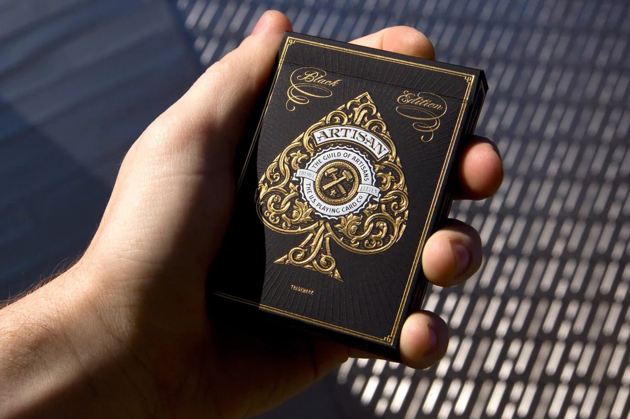 Theory 11 Artisan Playing Cards - Black - GamesLand Canada