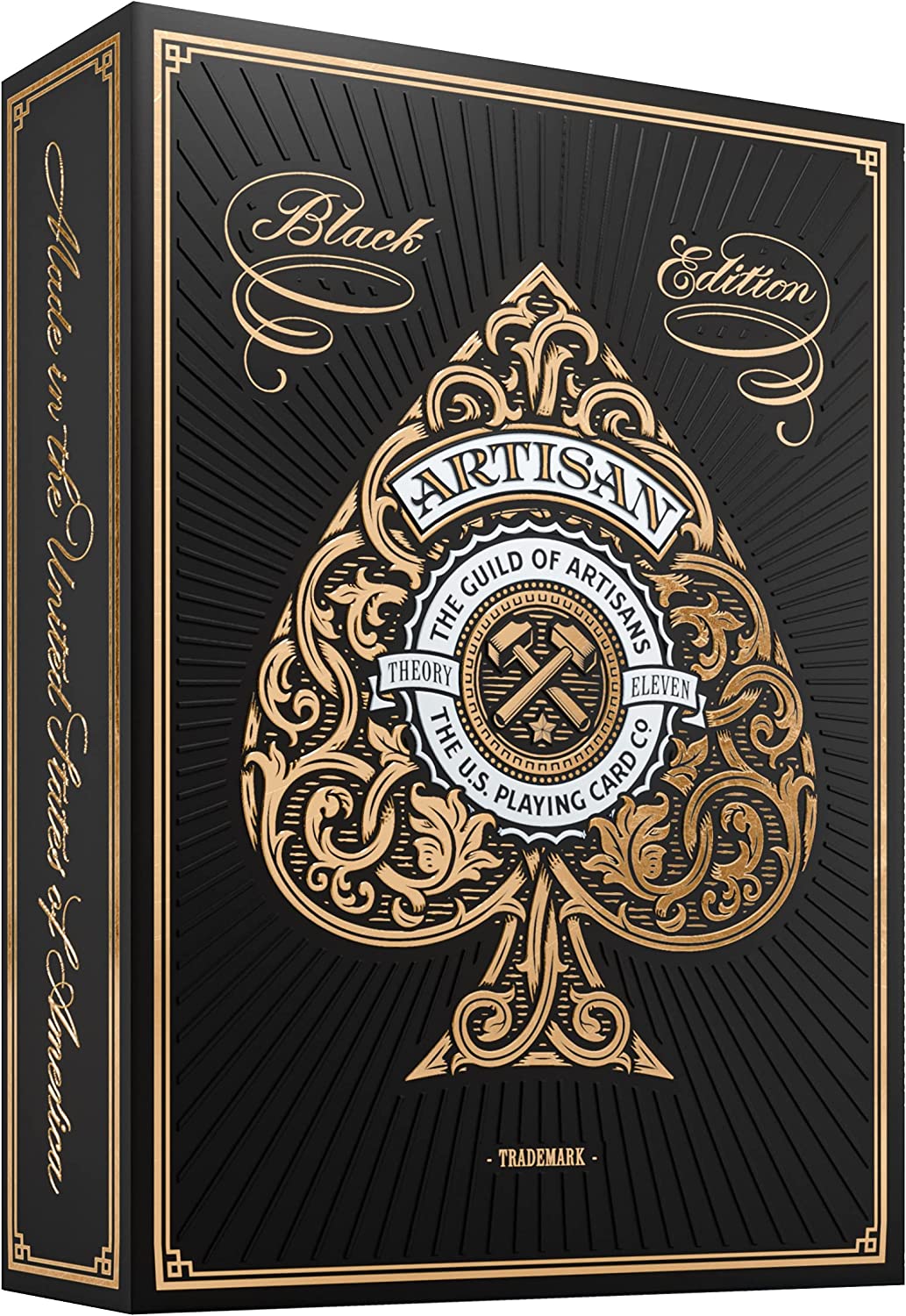 Theory 11 Artisan Playing Cards - Black - GamesLand Canada
