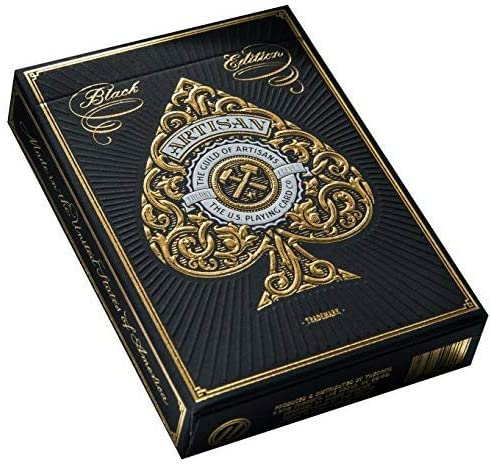 Theory 11 Artisan Playing Cards - Black - GamesLand Canada