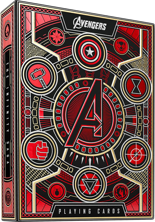 Theory 11 Avengers Playing Cards - Red - GamesLand Canada