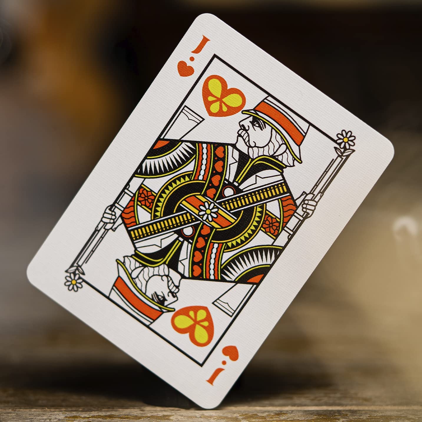 Theory 11 Beatles Playing Cards - Orange - GamesLand Canada