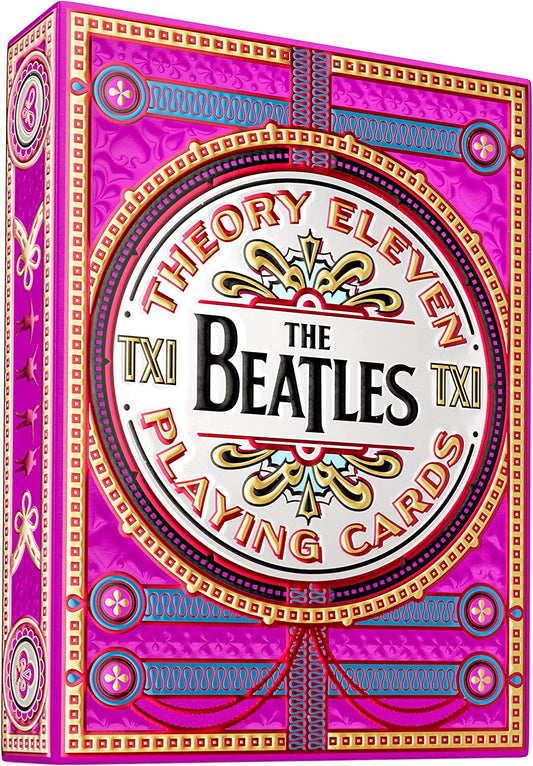 Theory 11 Beatles Playing Cards - Pink - GamesLand Canada